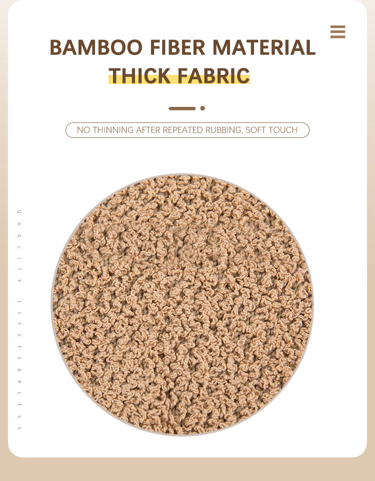 Bamboo Fiber Exfoliating Scrub Fine Anti-Skid Soft Feel Eco-Friendly Cleaning Skin Bath Gloves Exfoliating