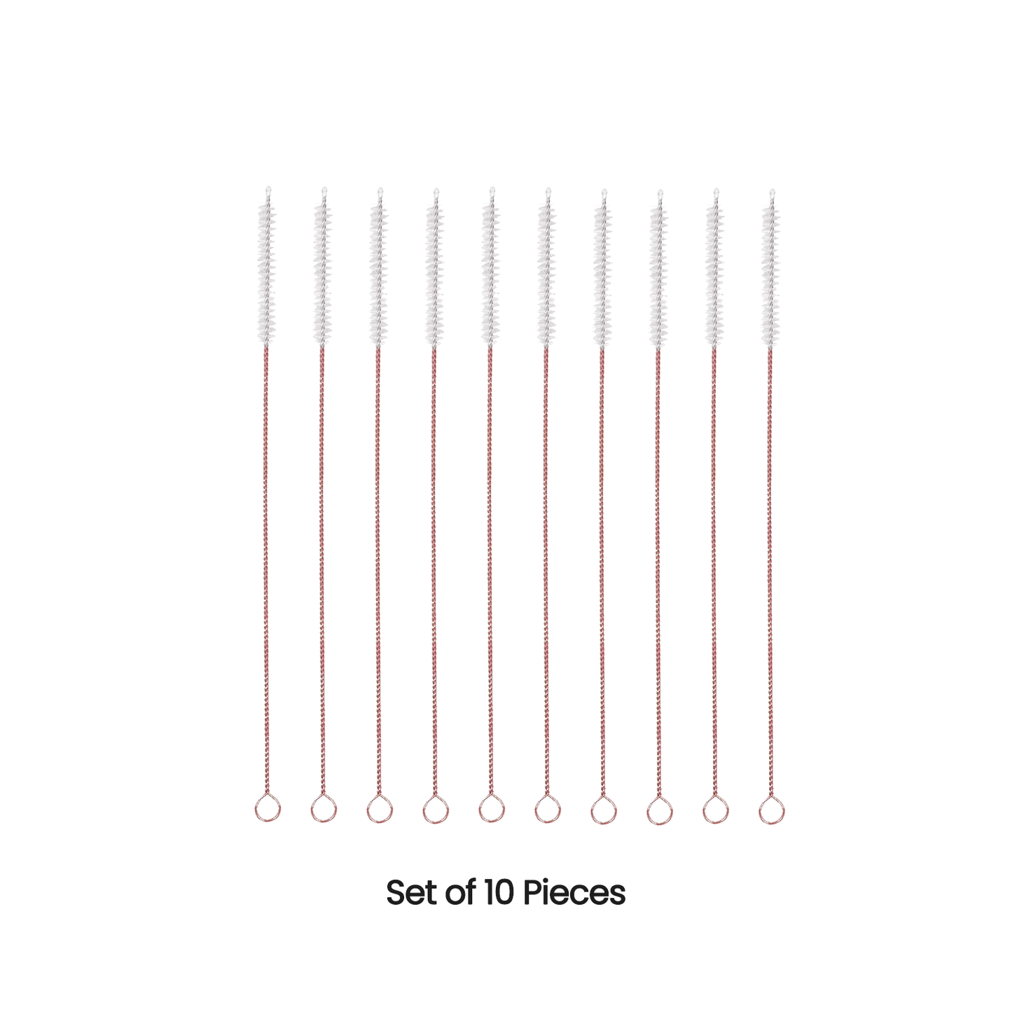 100% Pure Copper Drinking Straws – Straight & Bent Mix with Cleaning Brush (Set of 10 or 15) | Eco-Friendly, Reusable & Antibacterial