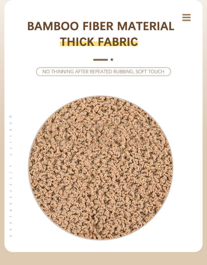 Bamboo Fiber Exfoliating Scrub Fine Anti-Skid Soft Feel Eco-Friendly Cleaning Skin Bath Gloves Exfoliating