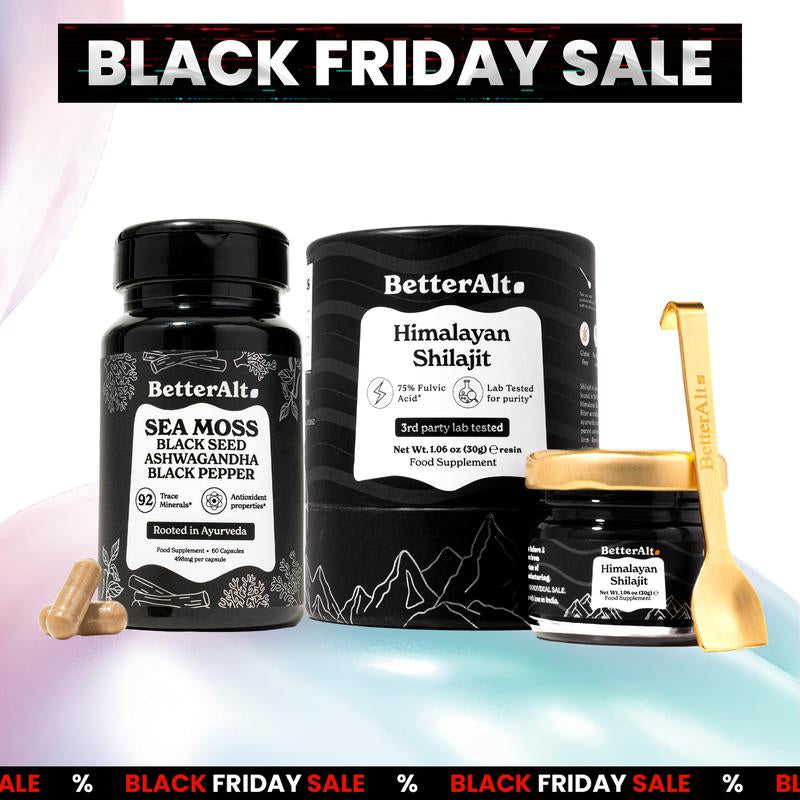 Himalayan Shilajit Sea Moss, Ashwagandha, Black Pepper